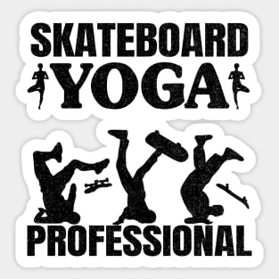 Skateboard Yoga Professional Funny Skateboard Sticker